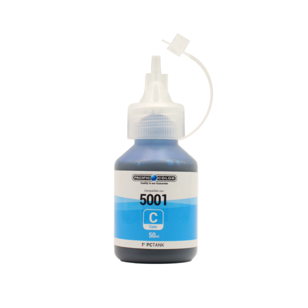 BOTELLA TINTA COMPATIBLE CON BROTHER BT5001C - CYAN - Imagen 2