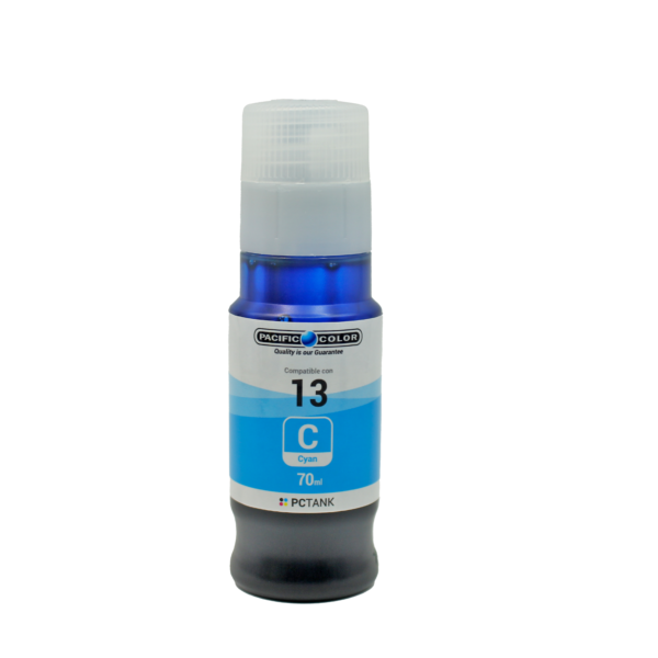BOTELLA TINTA COMPATIBLE CON CANON GI-13C - CYAN - Imagen 2