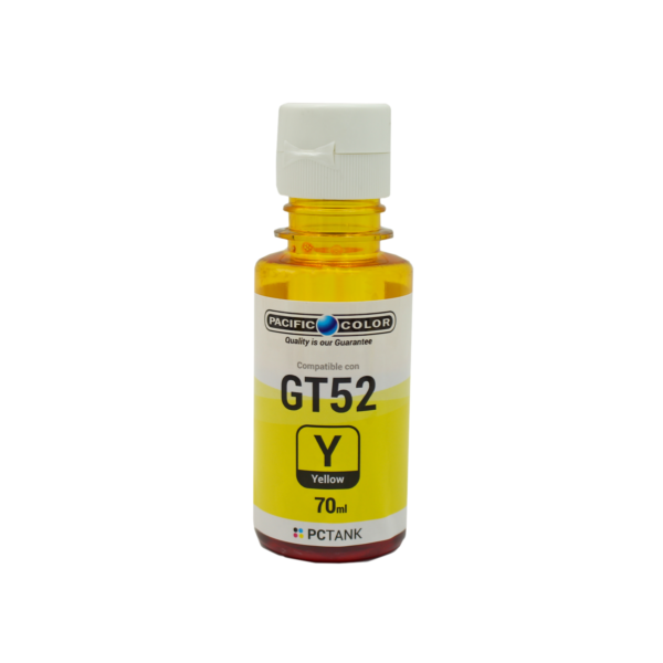 BOTELLA TINTA COMPATIBLE CON HP GT52Y - YELLOW - Imagen 2