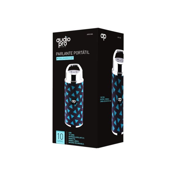 PARLANTE BLUETOOTH  PORTATIL AUDIOPRO CON ENTRADA SD/USB/FM/AUX . GREY/GREEN - Imagen 2