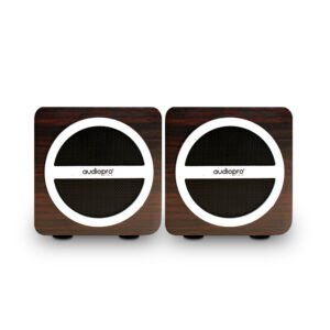 PAR DE PARLANTE BLUETOOTH  PORTATIL AUDIOPRO CON ENTRADA SD/USB/ RADIO FM. BLACK