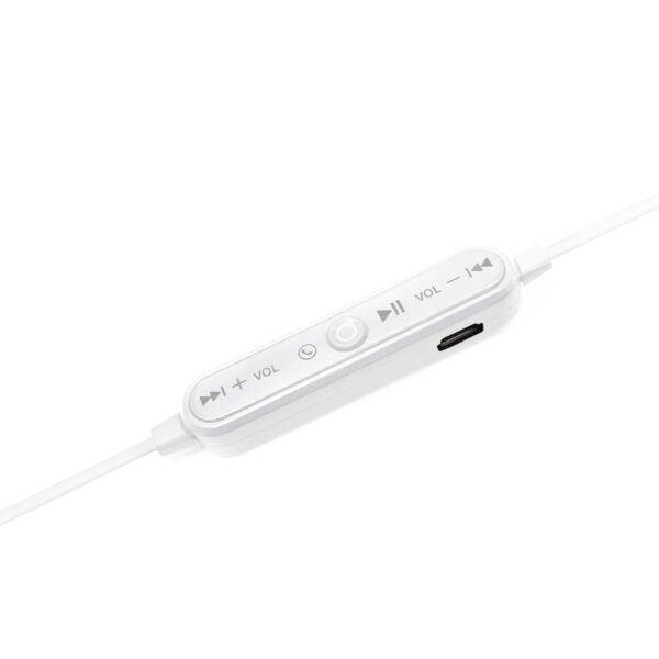 AUDIFONO AUDIOPRO BLUETOOTH IN/EAR V4.2 DEPORTIVOS, CONTROL DE LLAMADA Y VOLUMEN. WHITE - Imagen 3