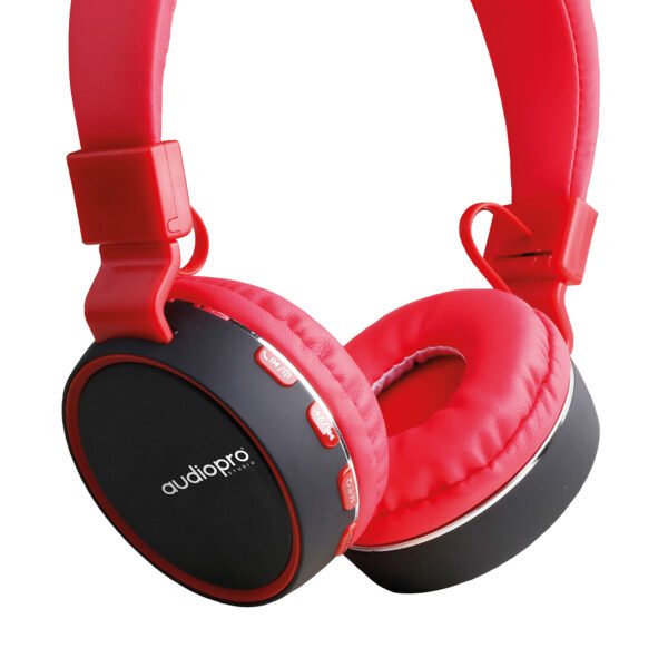 Audífonos HEADBAND BLUETOOTH CON BT/FM/TF/AUX. RED - Imagen 3