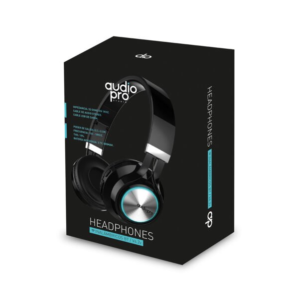 Audífonos HEADBAND BLUETOOTH CON BT/FM/TF/AUX. SILVER - Imagen 4