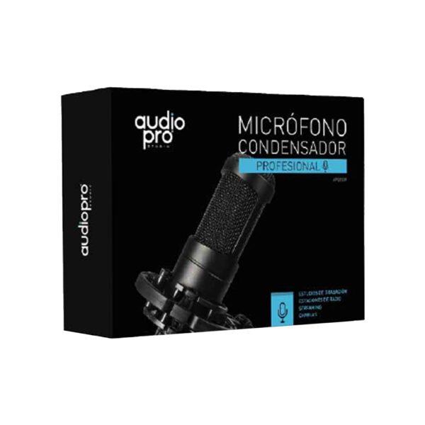 MICROFONO CONDENSADOR PROFESIONAL AUDIOPRO HOME STUDIO USB - Imagen 2