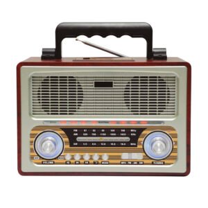 RADIO RETRO PORTATIL AUDIOPRO BLUETOOTH/ FM/USB/SD/ENTRADA AUX 3.5/ RECARGABLE.
