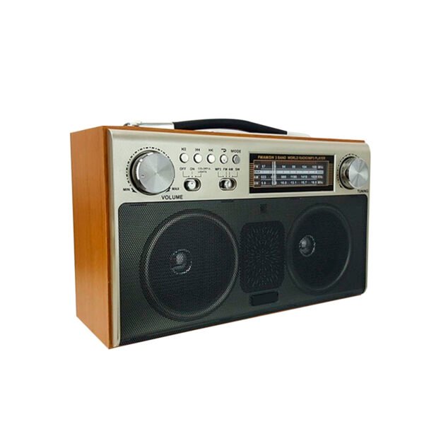 RADIO RETRO PORTATIL AUDIOPRO BLUETOOTH/ FM/USB/SD/ENTRADA AUX 3.5/ RECARGABLE. - Imagen 2
