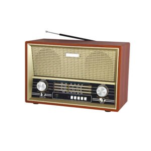 RADIO RETRO PORTATIL AUDIOPRO. BLUETOOTH/ FM/USB/SD/RECARGABLE.