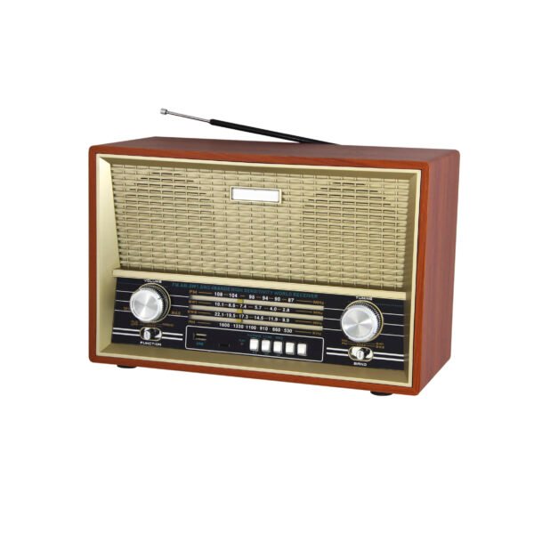 RADIO RETRO PORTATIL AUDIOPRO. BLUETOOTH/ FM/USB/SD/RECARGABLE.