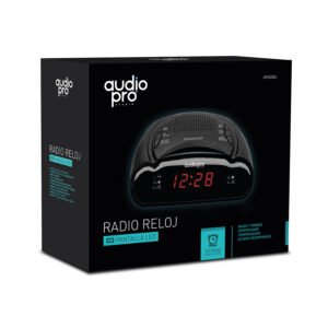 RADIO RELOJ LED AUDIOPRO CON DOBLE ALARMA RADIO AM/FM