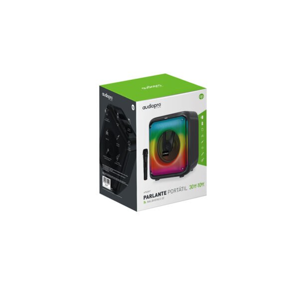 PARLANTE INALAMBRICO AUDIOPRO 30W + TWEETER 10W CON MICROFONO INALAMBRICO / AUX-IN /USB/TF/FM - Imagen 2