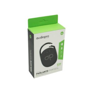 PARLANTE PORTATIL INALAMBRICO AUDIOPRO 5W BLUETOOTH/PUERTO USB/SD, BLACK