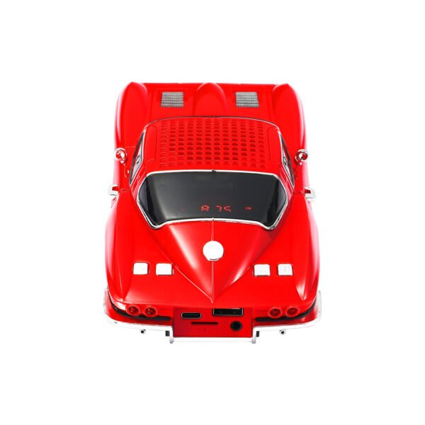 PARLANTE TIPO CORVETTER 1963 PORTATIL AUDIOPRO CON ILUMINACION/ENTRADA BT/SD/USB/FM/FUNCION TWS MISMO MODELO. RED - Imagen 2