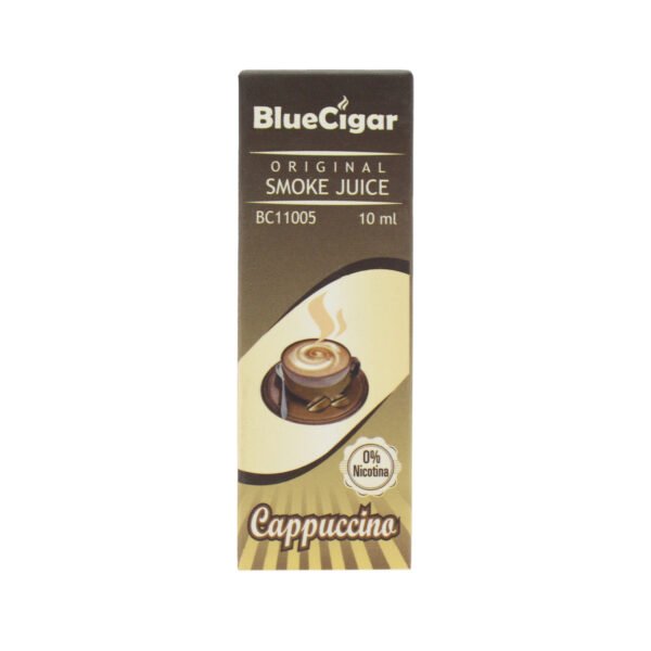 RECARGA DE VAPORIZADOR ELECTRONICO BLUECIGAR 0% NICOTINA /SABOR CAPPUCCINO