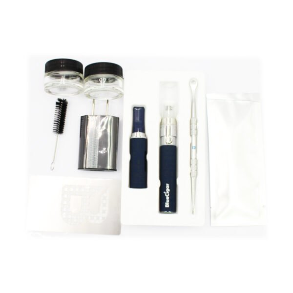 VAPORIZADOR TABACO GPEN PRO BLUECIGAR CON CEPILLOS DE LIMPIEZA/CEPILLO BROCHA/CARGADOR USB/CONTENEDOR DE VIDRIO