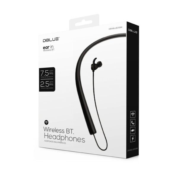 AUDIFONO DBLUE BLUETOOTH IN/EAR DEPORTIVO/MANOS LIBRES/CONTROL DE REPRODUCCION. WHITE - Imagen 2