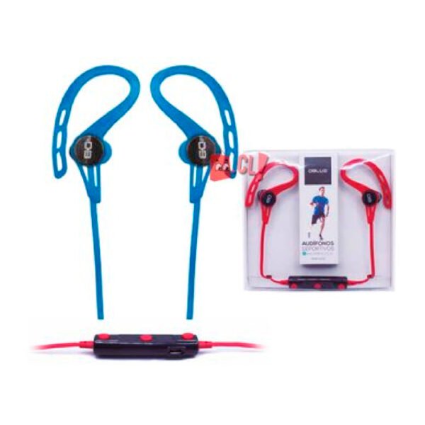 Audífonos DBLUE BLUETOOTH HEADSET DEPORTIVO CON AGARRE DE OIDOS /BLUE - Imagen 2