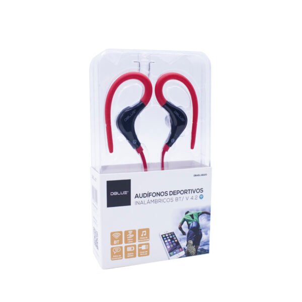 AUDIFONO DBLUE BLUETOOTH IN/EAR DEPORTIVO/CONTROL DE LLAMADA Y VOLUMEN, BLUE. - Imagen 2