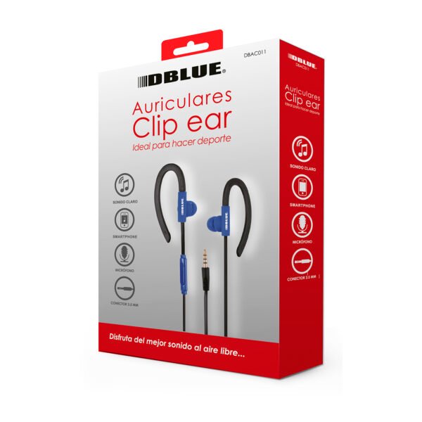 Audífonos DBLUE CLIP/EAR ULTRALIGERO, BLUE - Imagen 2