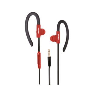 AURICULARES CLIP EAR PARA CELULARES  CON MICROFONO, RED