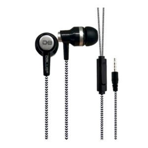 AUDIFONO DBLUE ULTRALIGERO CABLE TEXTIL CON MANOS LIBRES/SONIDO DIRECTO. BLACK