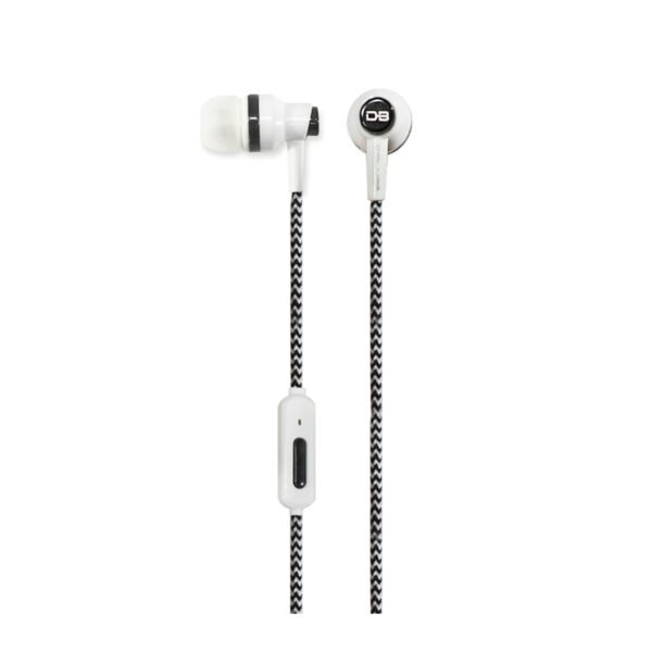 AUDIFONO DBLUE ULTRALIGERO CABLE TEXTIL CON MANOS LIBRES/SONIDO DIRECTO. WHITE - Imagen 2