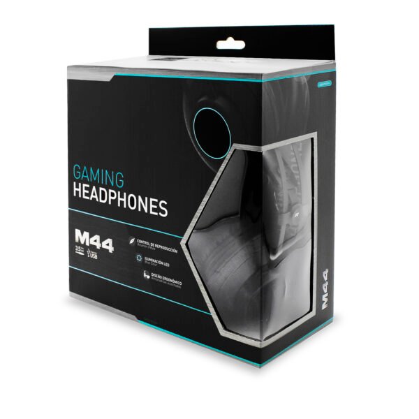 AudífonosS GAMER CON LUCES/MICROFONO/CONTROL DE VOLUMEN/CONEXION 3.5 Y USB - Imagen 4