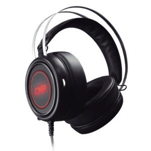 AudífonosS GAMER CON LUCES/MICROFONO/CONTROL DE VOLUMEN/CONEXION 3.5 Y USB