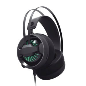 AudífonosS GAMER CON LUCES/MICROFONO/CONTROL DE VOLUMEN/CONEXION 3.5 Y USB