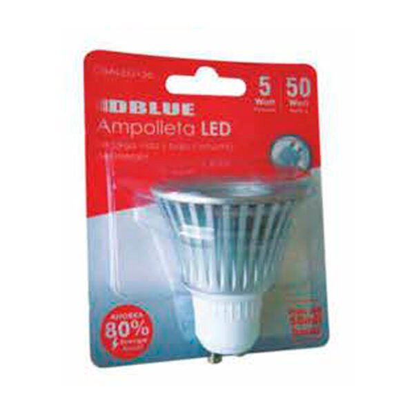 AMPOLLETA LED DBLUE CONSUME 5 WATT E ILUMINA 50 WATT. CONECTOR GU10. - Imagen 2