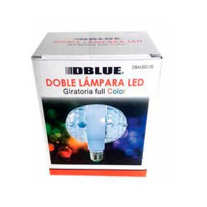 DOBLE LAMPARA LED GIRATORIA FULL COLOR