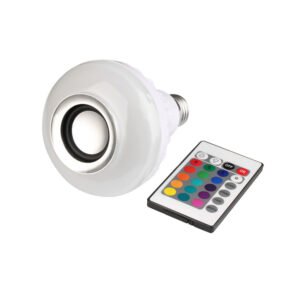 LAMPARA LED CON PARLANTE INALÁMBRICO BT, CON CONTROL REMOTO