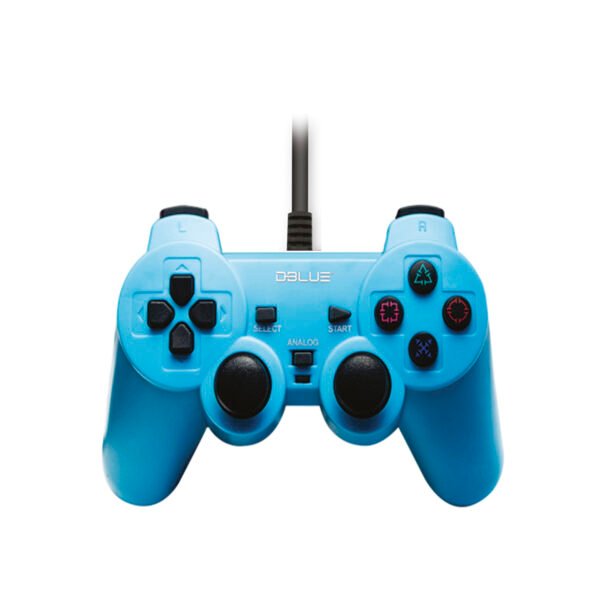 JOYPAD USB DOUBLE VIBRATION PC BLUE