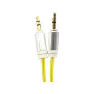 CABLE DBLUE METALICO  1 MT  PLUG 3.5 A 3.5  YELLOW.