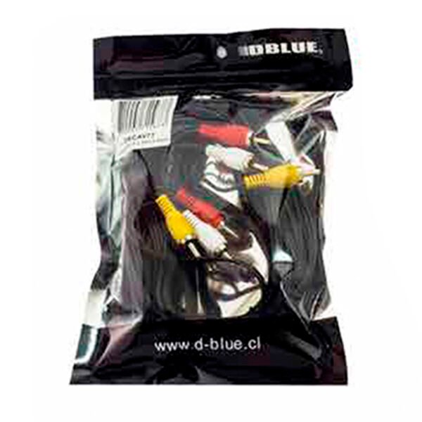 CABLE DBLUE 3RCA A 3RCA DE 5M/PERMITE RCA DE AUDIO Y VIDEO - Imagen 3