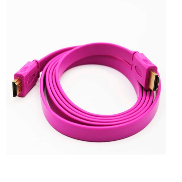CABLE DBLUE 1.8M, HDMI A HDMI VERSION 1.4 CABLE FLAT PURPURA - Imagen 2