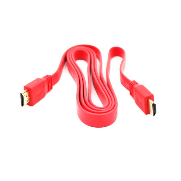 CABLE DBLUE 1.8M, HDMI A HDMI VERSION 1.4 CABLE FLAT RED - Imagen 2