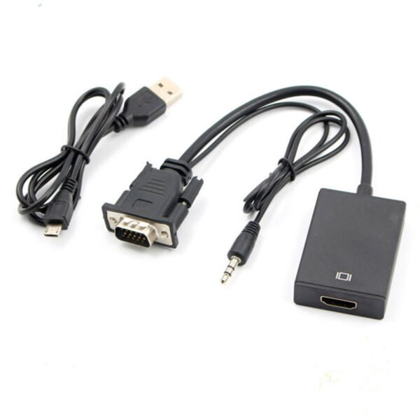 CONVERTIDOR VGA + AUDIO A HDMI