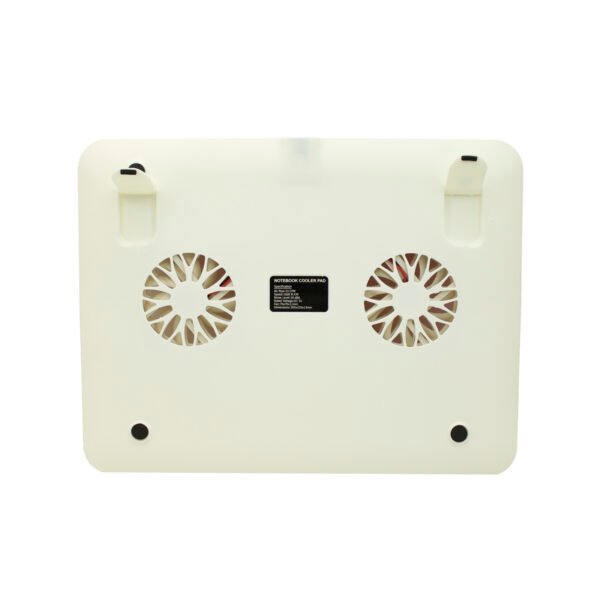 BASE DBLUE VENTILACION NOTEBOOK CON DISEÑO/ COLOR WHITE-RED (2 VENTILADORES) - Imagen 3