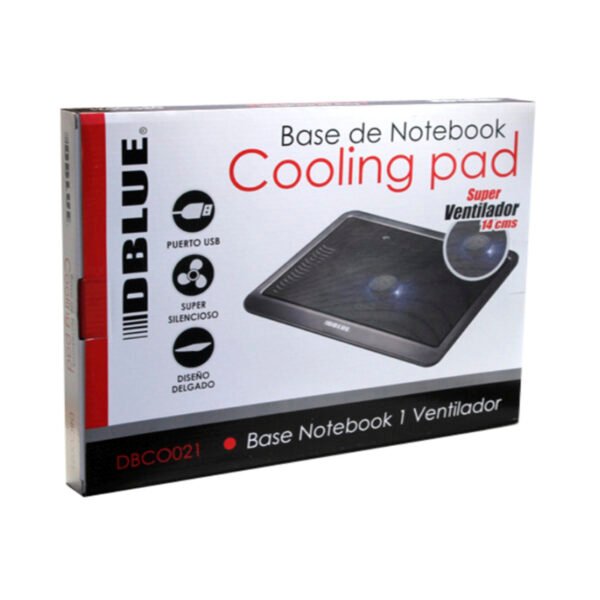 BASE VENTILACION PARA NOTEBOOK CON LUZ LED. BLACK - Imagen 2