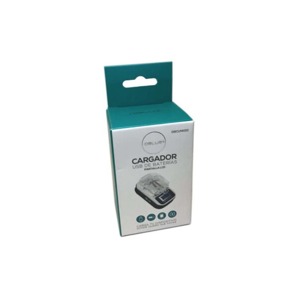 CARGADOR UNIVERSAL DE BATERIAS CON PANTALLA LCD BLACK - Imagen 2