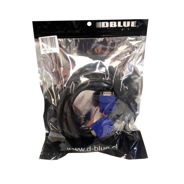 CABLE VGA 5MTS MACHO-MACHO PARA PROYECTOR, MONITOR, NOTEBOOK - Imagen 2