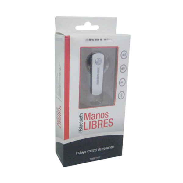 AURICULAR MANOS LIBRES ELITE STYLE BLUETOOTH CON CABLE USB DE CARGA. WHITE - Imagen 2