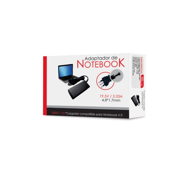 CARGADOR NOTEBOOK COMPATIBLE CON HP/COMPAQ 19,5V/3,33A 65W.