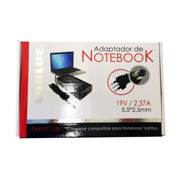 CARGADOR NOTEBOOK 19V/2,3A COMPATIBLE TOSHIBA (CONECTOR 5.5*2.5)