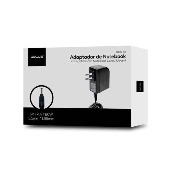 CARGADOR NOTEBOOK 5V /4A 20W COMPATIBLE CON LENOVO - Imagen 2