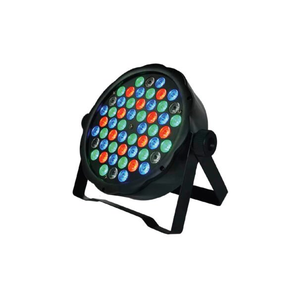 FOCO PAR LED  RGB CON ENTRADA DMX, PARA FIESTA CON 54 LED