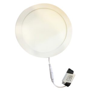 Foco Panel - Plafon Led Embutido Redondo 18w Luz calida
