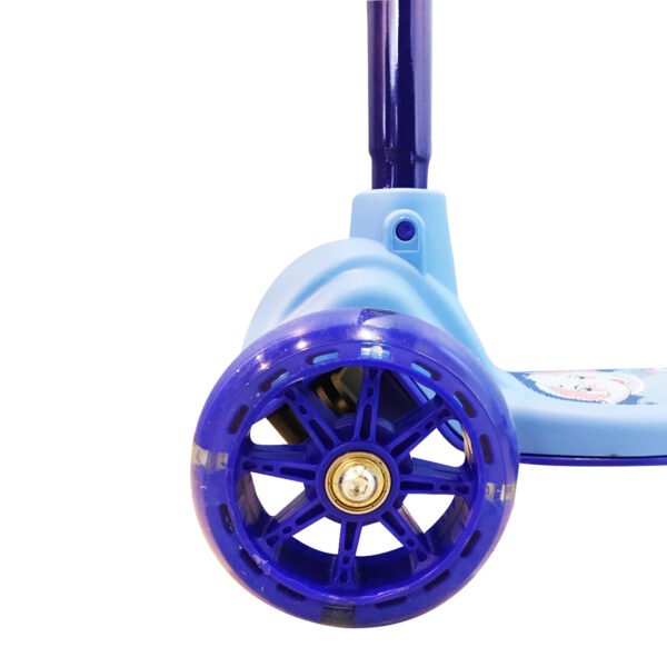 SCOOTER 3 RUEDAS CON LUZ, SOPORTE MAXIMO 80KL, FACIL DE USAR, BLUE - Imagen 4