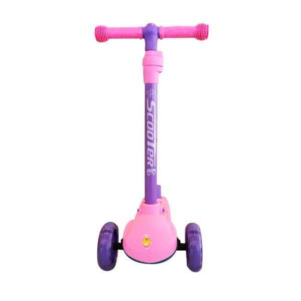 SCOOTER 3 RUEDAS CON LUZ, SOPORTE MAXIMO 80KL, FACIL DE USAR, PINK - Imagen 2